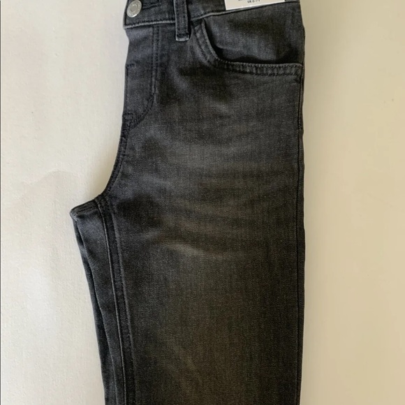 H&M Girls Slim Fit Faded Black Denim Jeans Adjustable Waist 6x - Picture 8 of 12